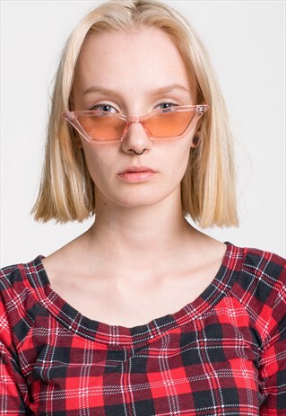 FOXY CAT EYE PINK RETRO SUNGLASSES