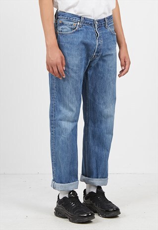 VINTAGE BLUE LEVI'S 501 FIT DENIM JEANS