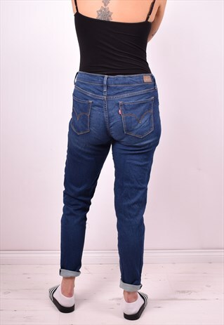 LEVI'S 710 WOMENS VINTAGE JEANS W30 L29 BLUE 90'S