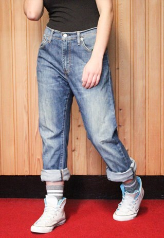 VINTAGE 1990S BLUE LEVI'S 527 MOM JEANS