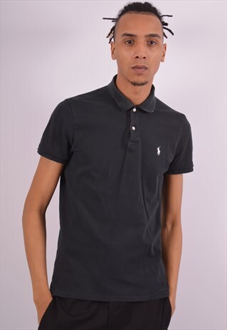 VINTAGE POLO RALPH LAUREN POLO SHIRT BLACK