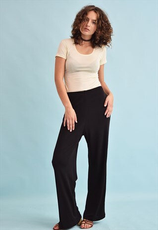 90'S RETRO STRETCH MINIMALIST PALAZZO TROUSERS