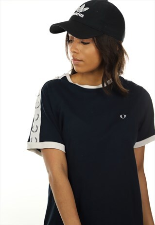 VINTAGE FRED PERRY TAPE ARM T SHIRT TEE