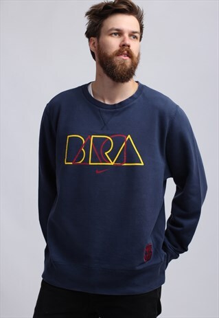 VINTAGE 90S NIKE BARCA SWEATSHIRT