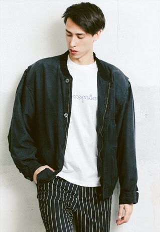 VINTAGE 90S SILK BOMBER JACKET