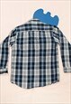 VINTAGE SHIRT 90S GRUNGE CHECKED FLANNEL SHACKET