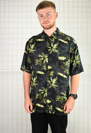 VINTAGE PALM TREE FESTIVAL/BEACH SHIRT