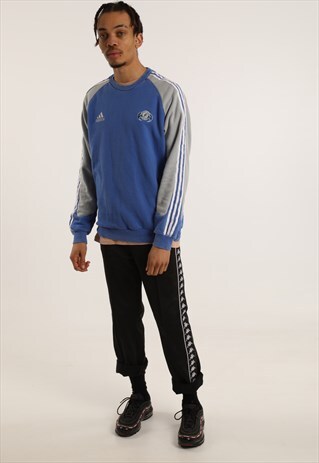VINTAGE ADIDAS EMBROIDERED LOGO SWEATSHIRT