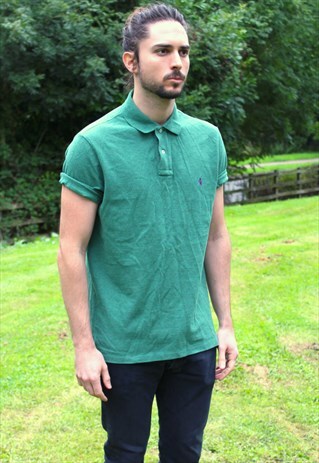 VINTAGE 90S POLO RALPH LAUREN POLO SHIRT T-SHIRT - LARGE/XL
