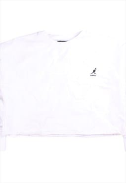 Kangol  Cropped Crewneck Sweatshirt Large White