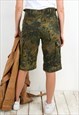 WOMEN'S M CAPRI CAMO PANTS TROUSERS GERMAN GREEN KHAKI