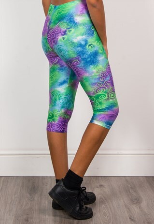 90'S HIGH WAIST LEGGINGS LYCRA PEDAL PUSHERS