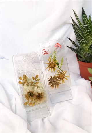 HANDMADE PHONE CASES/ PHONE COVERS WITH REAL PRESSED FLOWERS