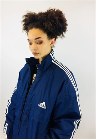 VINTAGE ADIDAS 90S CLASSIC 3 STRIPE PUFFER COAT