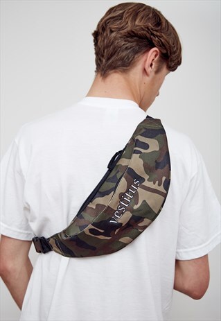 VESTITUS CROSS-BODY EMBROIDERED BUMBAG CAMO