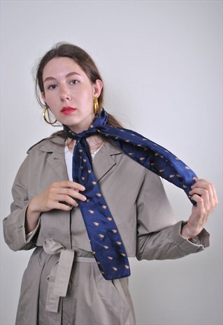 VINTAGE BLUE EVENING SHAWL