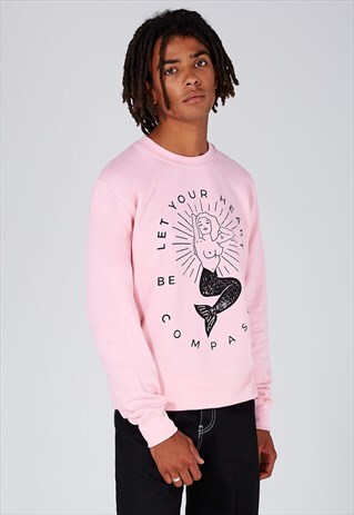 ART DISCO 'MERMAID' PINK SWEATSHIRT