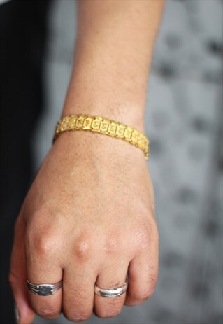 VINTAGE GOLD ORNAMENT BRACELET