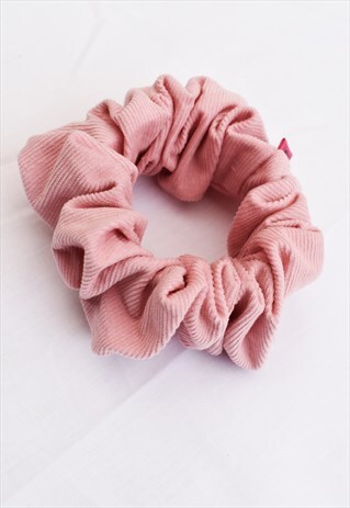 FINE PINK CORD SCRUNCHIE