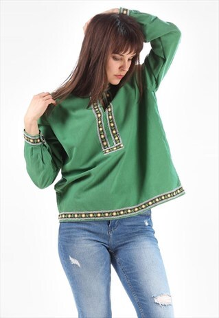 RETRO FESTIVAL HIPPIE SHIRT EMBROIDERY