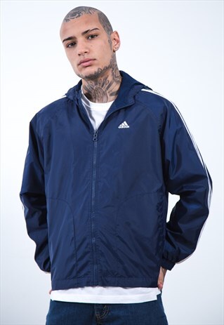 VINTAGE 90S ADIDAS RAINCOAT JACKET / S2484