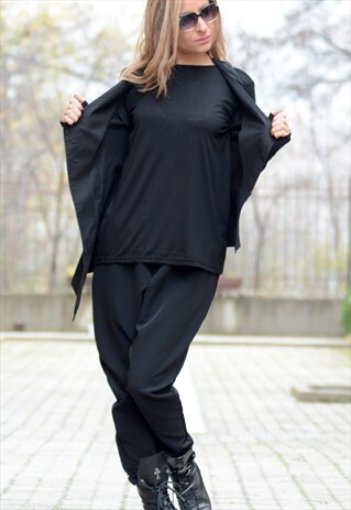 BLACK MAXI TOP / OVERSIZE MAXI TOP