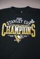 VINTAGE PITTSBURGH PENGUINS GRAPHIC T-SHIRT IN BLACK