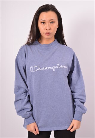 VINTAGE CHAMPION SWEATSHIRT JUMPER BLUE