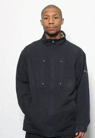 VINTAGE CHAMPION JACKET BLUE