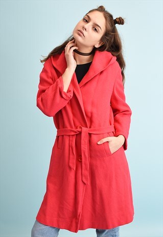 VINTAGE 60'S RETRO MOD CLASSY TRENCH COAT