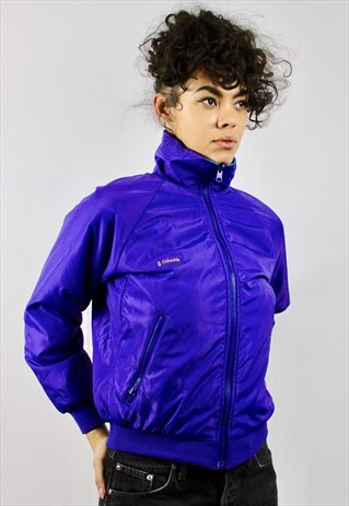 VINTAGE 90S COLUMBIA REVERSIBLE BOMBER JACKET