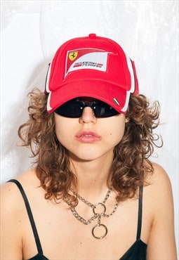 Vintage Y2K Ferrari Baseball Cap in Red by Puma