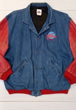 90's Vintage Planet Hollywood Jacket Blue Red