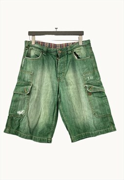 Vintage D&G Denim Shorts in Green 