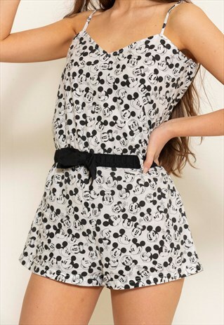 VINTAGE 90S MIKEY MOUSE PRINT PLAYSUIT