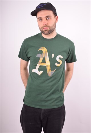 JORDAN MENS VINTAGE T-SHIRT TOP MEDIUM GREEN 90S