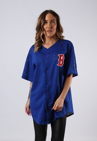 VINTAGE BASEBALL SPORT JERSEY TOP UK 16 - 18 XL (JACL)