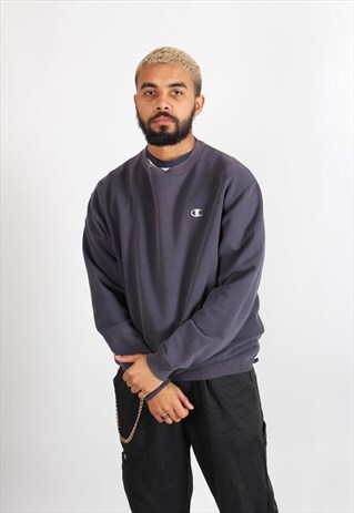 VINTAGE CHAMPION SWEATSHIRT BLUE