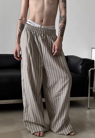 MEN'S CONTRAST STRIPED COTTON PANTS SS24 VOL.2