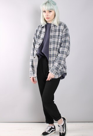 VINTAGE CHECK FLANNEL SHIRT