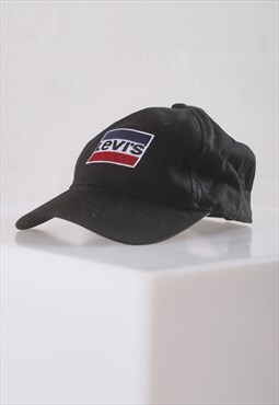 Vintage Levi's Cap in Black Summer Gym Baseball Hat