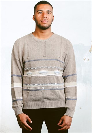 VINTAGE COOGI STYLE PATTERNED JUMPER