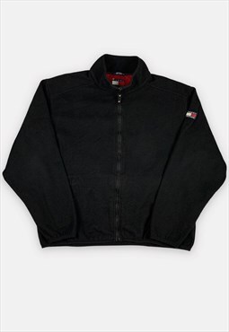 Vintage Tommy Hilfiger black fleece jacket size XL