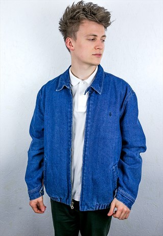 VINTAGE RALPH LAUREN DENIM BOMBER JACKET