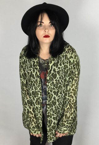 VINTAGE ANIMAL PRINT SHIRT