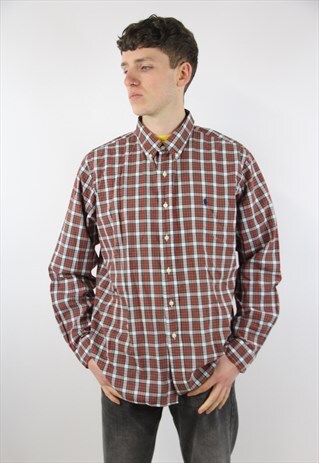 VINTAGE POLO RALPH LAUREN TARTAN SHIRT
