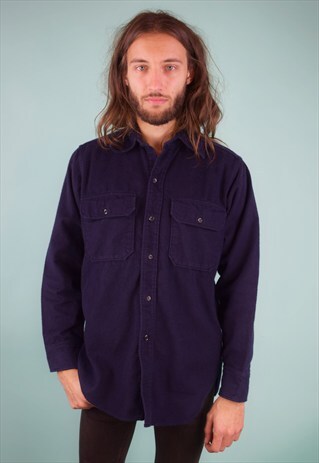 VINTAGE 90'S COTTON FLEECE SHIRT