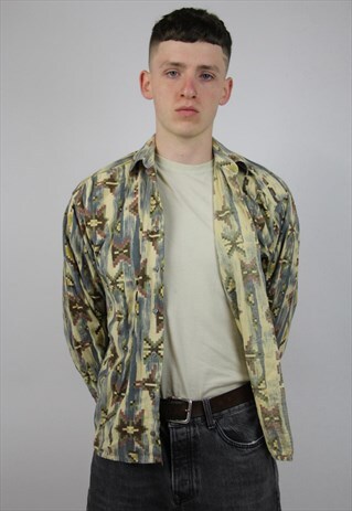 VINTAGE LEE COOPER PATTERNED 90'S SHIRT
