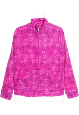 Jasmine Rose 90's Full Zip Up Patterend Jumper Fleece Small 