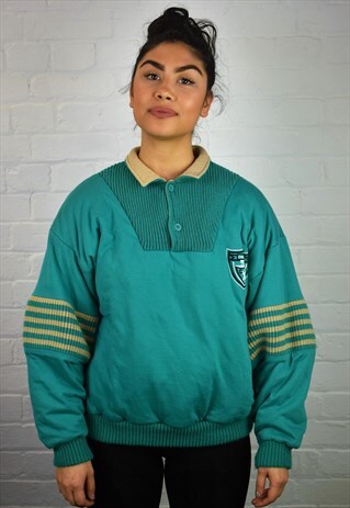 VINTAGE 90'S PADDED BUTTON UP SWEATSHIRT
